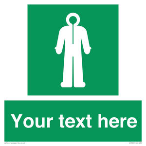 Custom sign safe condition Survival clothing